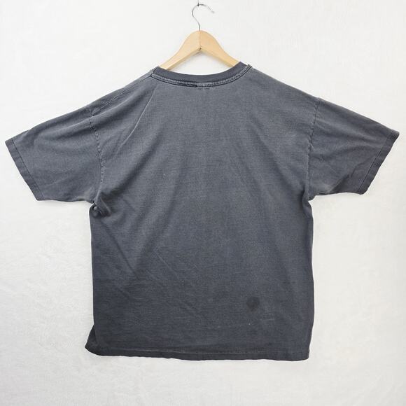 Vintage Nascar Bill Elliott Shirt XL Black Faded Stained Racing 90s Budweiser - Picture 11 of 14